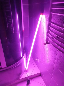 Розовая светодиодная люминесцентная лампа 18Вт 120см 230В