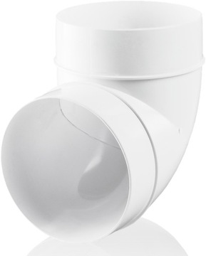 KOLANO OKRĄGŁE 90° RURA PRZEWÓD KANAŁ WENTYLACYJNY PCV SYSTEM Ø150mm /690