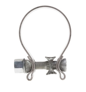 Obejma tłumika wydechu fi 65mm do łączenia rur fi 60mm NIERDZEWNA