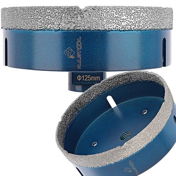 KORONKA DIAMENTOWA OTWORNICA RASTOOL 125MM DO GRESU PŁYTEK M14 JAKOŚĆ PRO