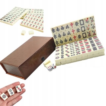 MAHJONG TRAVEL SET PORTABLE TRADITIONAL CHINESE BOARD GAME FOR PARTIES