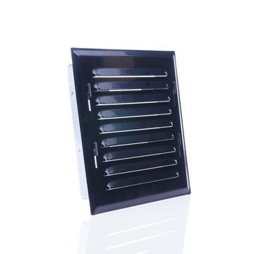 Kratka metalowa skośna 140x140 czarna VKW96