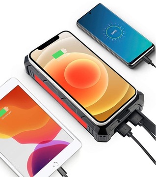 Feegar Solar Power Bank 36000 мАч 20 Вт 4x USB-C QI