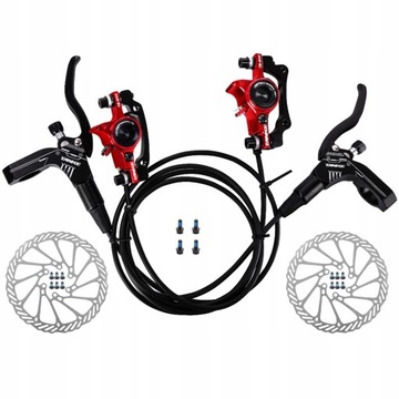 Rowerowe hydrauliczne hamulce tarczowe przednie