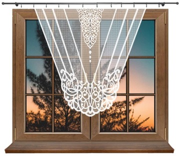 PANEL AŻUR FIRANA GOTOWA ŻAKARDOWA 130x130 HANA