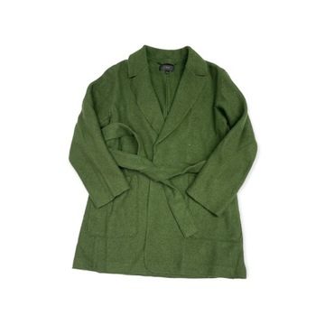 Elegancki płaszcz damski zielony J. CREW S