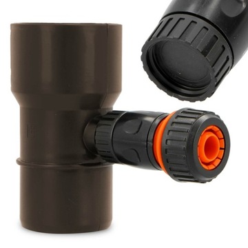 УЛОВИТЕЛЬ ДОЖДЕВОЙ ВОДЫ 63 ММ СБОРНИК ДОЖДЕВОЙ ВОДЫ ЖЕЛОБ-ВОССТАНОВИТЕЛЬ ЧЕРНЫЙ