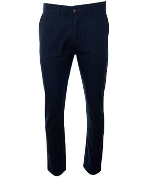 БРЮКИ ИЗ ТЕМНО-СИНЕЙ КЛЕТКИ W42