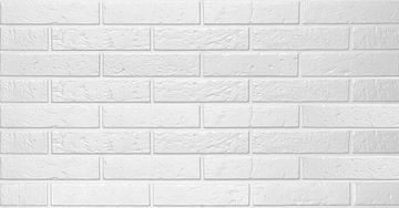 PANEL ŚCIENNY jak NATURALNA CEGŁA 100x50 BIAŁY KASETON NOWOŚĆ CEGŁA XL
