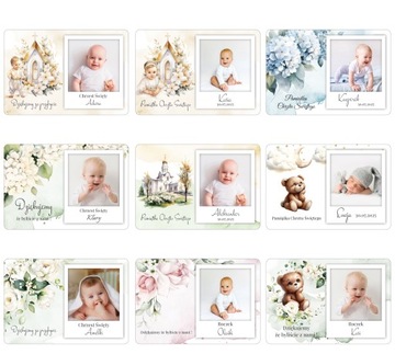 ФОТОМАГНИТ на холодильник Спасибо гостям Крещение годовалого ребенка.