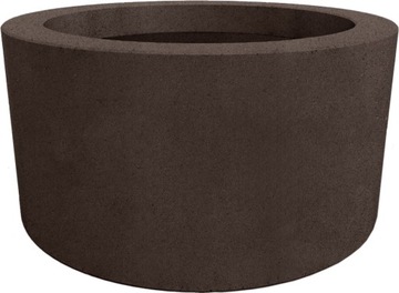 Donica Betonowa Okrągła fi 60 cm Modułowa Brązowa