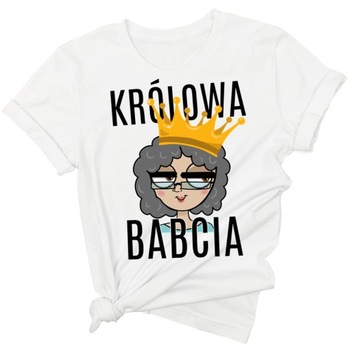 Koszulka KRÓLOWA BABCIA dzień babci prezent L/XL