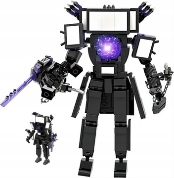 SKIBIDI ТУАЛЕТ ТИТАН ТВ ЧЕЛОВЕК ОБНОВЛЕНИЕ СТРОИТЕЛЬНЫЕ БЛОКИ ФИГУРКА 396 шт.