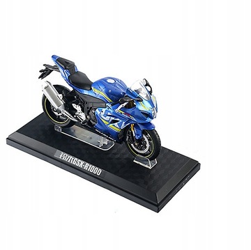 Suzuki GSX-R1000 z podstawką model 1:12 zabawka
