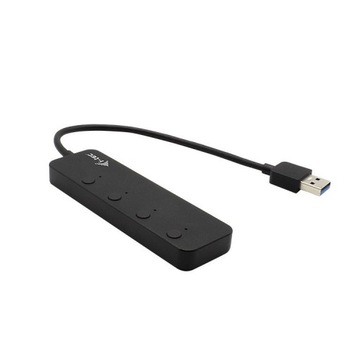 I-TEC Hub USB Металлический концентратор USB 3.0, 4 порта, вкл./выкл.