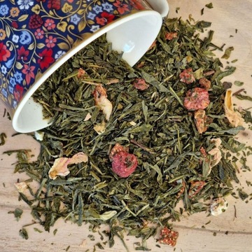 Herbata Sencha jagoda figa 100g