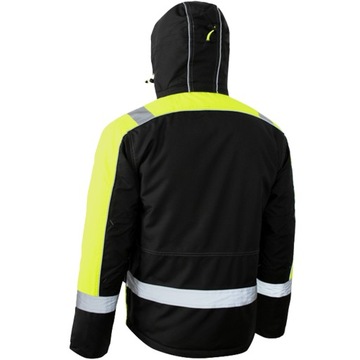 KURTKA ROBOCZA ZIMOWA ostrzegawcza OCIEPLANA ODBLASKOWA