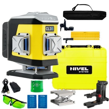 Laser krzyżowy niebieski cl3b laser nivel poziomica laserowa tyczka