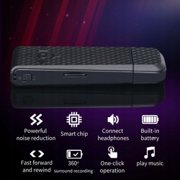 Мини-USB-диктофон с голосовым управлением