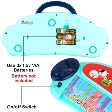 ИНТЕРАКТИВНАЯ КЛАВИАТУРА СО ЗВУКОМ ДЛЯ ДЕТЕЙ НА БАТАРЕЯХ