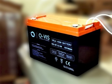 AGM VRLA GEL BATTERY 12V 100Ah Необслуживаемый ИБП POLSKA для кемпера OVIS