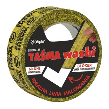 Taśma malarska WASHI ORGINAL 47mm, 50m, DO 60 DNI