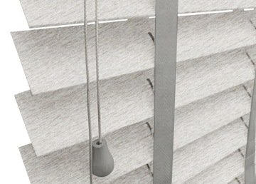 ŻALUZJE JASNY SZARY DREWNIANE 50mm 260x110