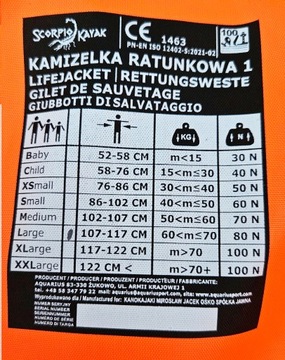 ВОДНЫЙ СПАСАЖНЫЙ ЖИЛЕТ КАПОК ДЛЯ КАЯКА СВИСТЛ XXL 70KG++ 100N