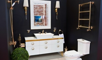 Двойная вешалка, старое золото Deco 00408 Bisk