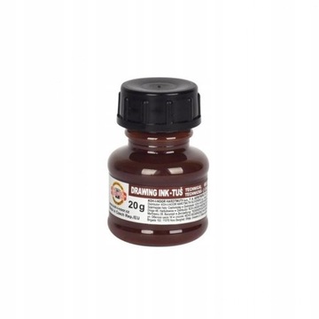 Tusz kreślarski brązowy 20 g. 1417009 Koh I Noor