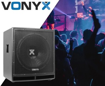 Активный сабвуфер 15 дюймов, 800 Вт, XLR RCA Vonyx SWP15 professional