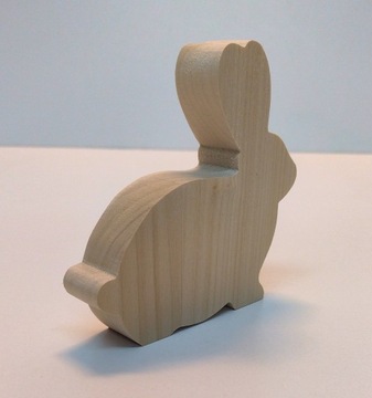 ZAJĄC WIELKANOCNY figurka drewniana królik 3D