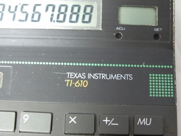 Калькулятор Texas Instruments TI-610, год выпуска 1987 г.
