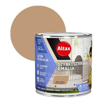 Altax Szybkoschnąca Emalia Dąb Modern 0,25l