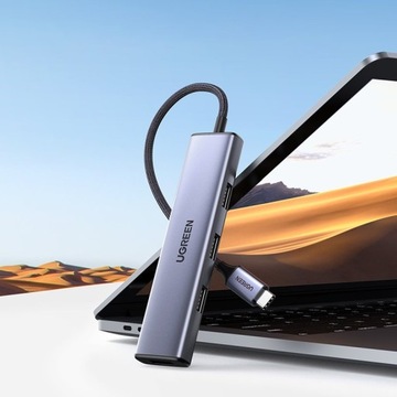 Adapter 4w1 UGREEN CM473 Hub USB-C do 4x USB 3.0