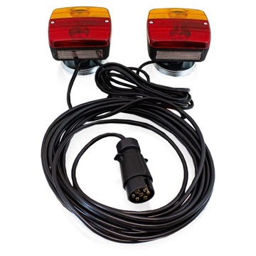 Lampy do przyczepki przyczepy zestaw 7pin magnes