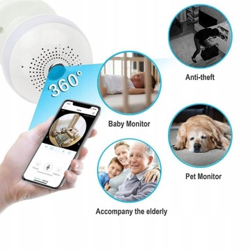 IP-КАМЕРА МОНИТОРИНГА WIFI 360 В ЛАМПОЧКЕ 1080P