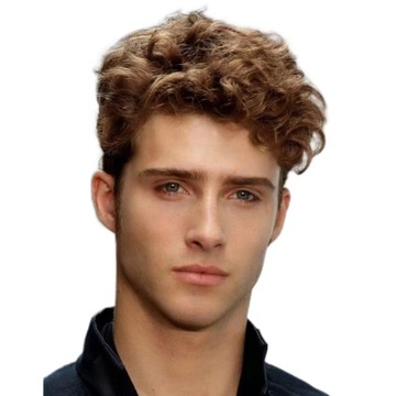 Peruki Męskie Blond Peruka Meska + Wig Cap