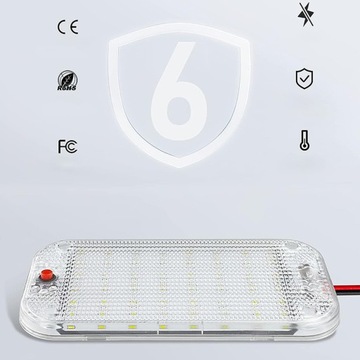 MOCNA LAMPA SUFITOWA 48 LED 12V-85V KABINA 2SZT 800lm