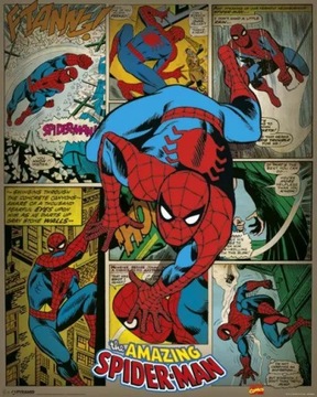 Marvel Comics - Spiderman Retro - plakat 40x50 cm