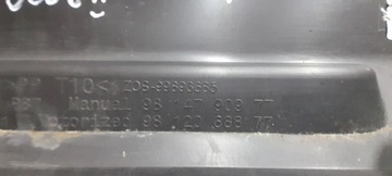 CLONA (KRYT) VÍKO KUFRU ZADNÍ VRSTVA LIŠTA PEUGEOT 5008 II 16R