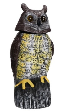 ОТПУСКАТЕЛЬ ПТИЦ СОВА ПОДВИЖНЫЙ СОЛНЕЧНЫЙ МАКЕТ ПТИЦЫ-ХИЩНИКА БЕЗ ВРЕДИТЕЛЕЙ