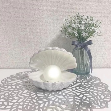 БЕСПРОВОДНОЙ ДИЗАЙН НОЧНИК КЕРАМИЧЕСКИЙ СВЕТОДИОДНЫЙ SHELL PEARL