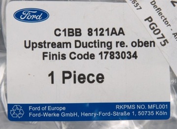 ВОЗДУШНЫЙ ДЕФЛЕКТОР ПРАВЫЙ FORD FIESTA Mk7