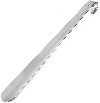 ЛОЖКА ДЛЯ ОБУВИ МЕТАЛЛИЧЕСКАЯ, БОЛЬШАЯ, ДЛИННЫЙ КРЮК