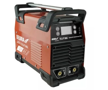 Spawarka inwertorowa Dedra 20-200 A 230 100 kVA, wyświetlacz LCD