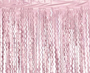 Kurtyna Spirale Różowa Dekoracje 100x200 cm