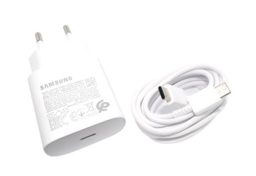 ORYGINALNA SZYBKA ŁADOWARKA 3A 25W PD QC SAMSUNG + KABEL C -C 180CM S23 S20