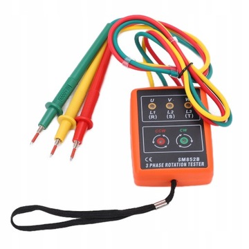 SM852B ИЗМЕРИТЕЛЬ ПОСЛЕДОВАТЕЛЬНОСТИ 3-ФАЗНЫЙ ТЕСТЕР ВРАЩЕНИЯ ПЕРЕМЕННОГО ТОКА