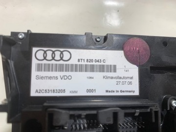 PANEL KLIMATIZACE AUDI A4 A5 Q5 8T1820043C